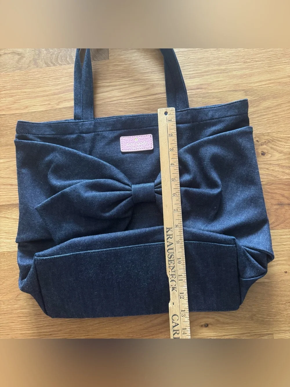 Kate Spade New York On Purpose Denim Oversized Bow Tote Bag